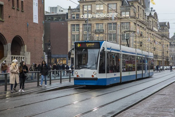 Tram in Amsterdam — Stock Photo, Image