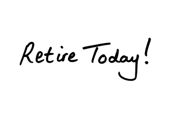 Vandaag met pensioen.! — Stockfoto