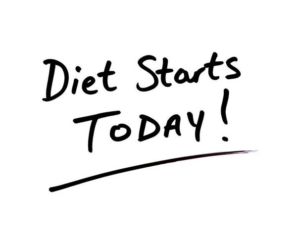 Diet Starts Today! — Stock Photo, Image
