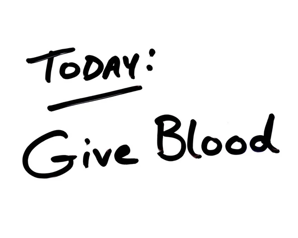 Give Blood — Stock Photo, Image