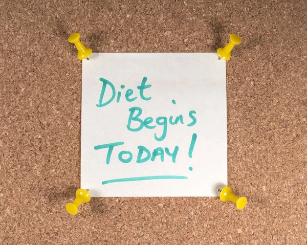 Diet Begins Today! — Stock Photo, Image