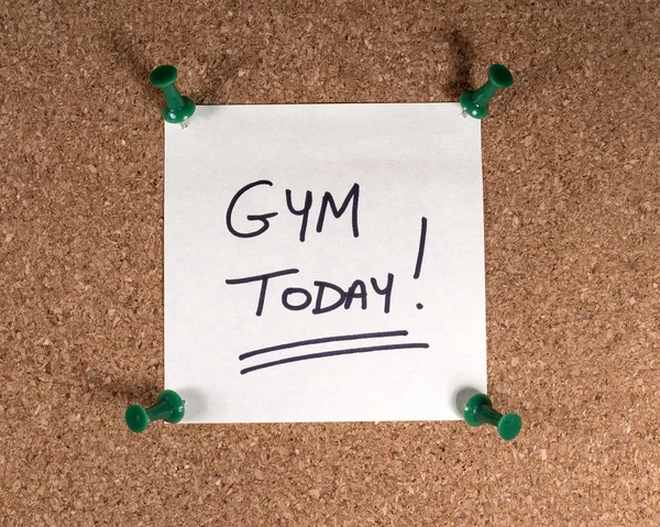 Gym vandaag! — Stockfoto
