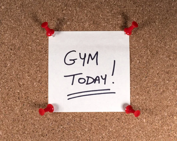 Gym idag! — Stockfoto