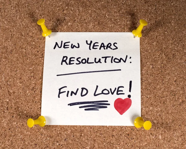 Find Love New Years Resolution — ストック写真