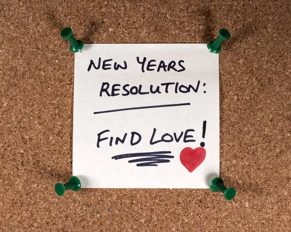 Find Love New Years Resolution — ストック写真
