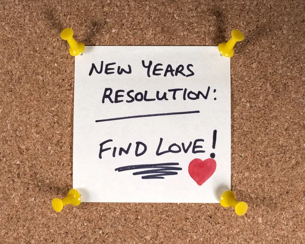 Find Love New Years Resolution — ストック写真