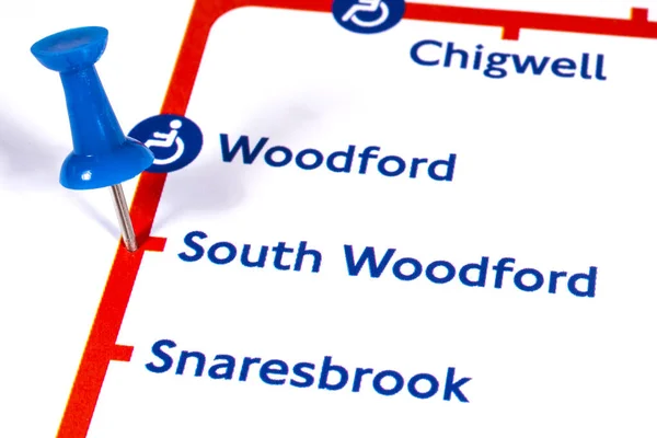 South Woodford Station i Londons tunnelbana — Stockfoto