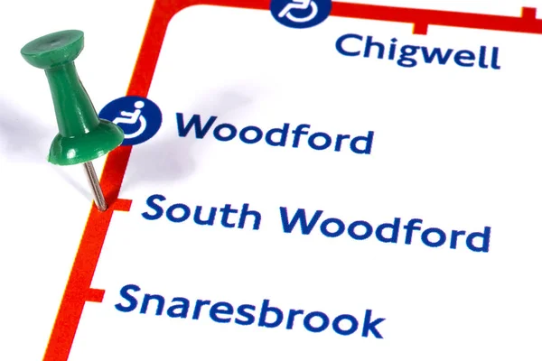 South Woodford Station i Londons tunnelbana — Stockfoto