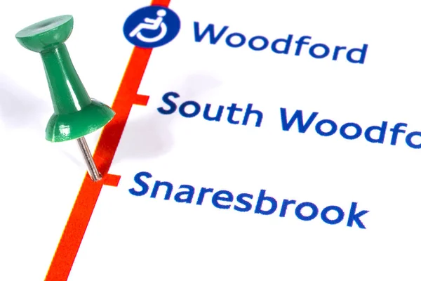 Snaresbrook Station in der Londoner U-Bahn — Stockfoto