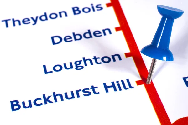 Buckhurst Hill Station i Londons tunnelbana — Stockfoto