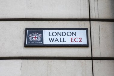 London Wall Street Sign