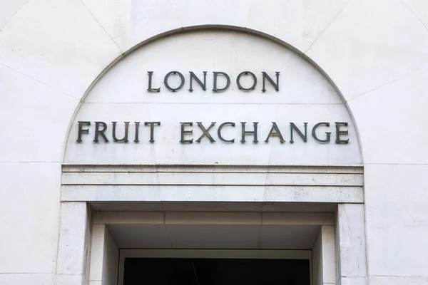 London Gyümölcscsereépület Londonban — Stock Fotó