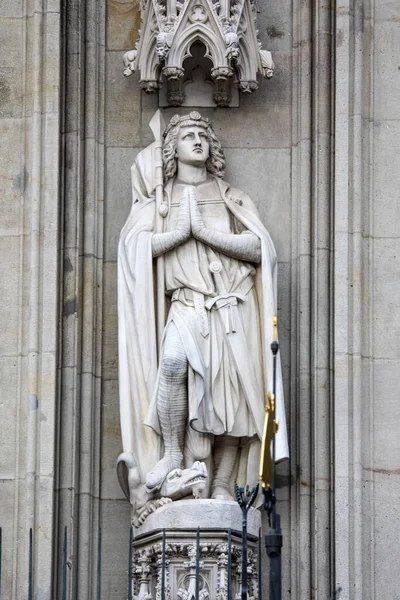 Una Delle Sculture All Esterno Della Storica Cattedrale Colonia Nella — Foto Stock