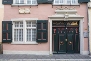 Bonn, Germany - February 17th 2020: The exterior of Beethoven-Haus, or Beethoven House in the city of Bonn, Germany. The house was the birthplace of famous composer Ludwig van Beethoven in 1770.