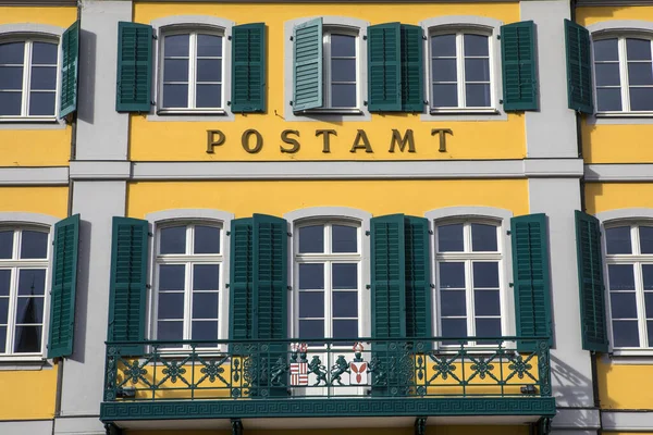 Güzel Eski Postane Binasının Dış Cephesi Almanya Nın Bonn Şehrinde — Stok fotoğraf