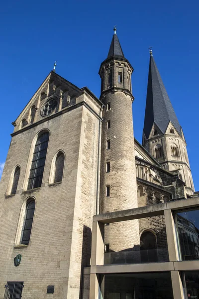 Vue Sur Magnifique Cathédrale Bonn Également Connue Sous Nom Munster — Photo