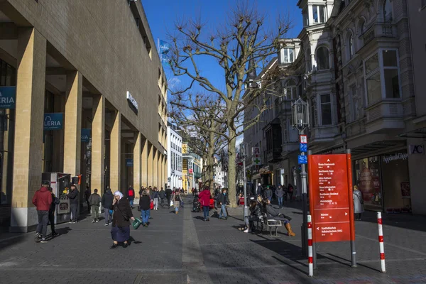 Bonn Germany February 17Th 2020 View Poststrasse One Shopping Streets — 图库照片