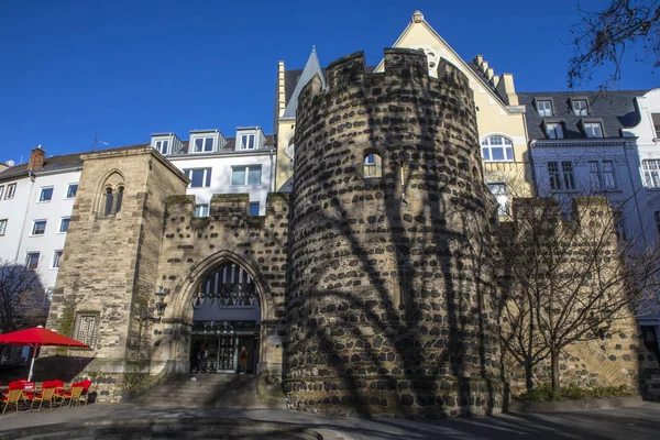 Bonn Germany February 17Th 2020 View Medieval Sterntor Star Gate — Stock Fotó