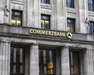 Dusseldorf, Germany - February 18th 2020: The exterior of Commerzbank, located in the city of Dusseldorf in Germany.