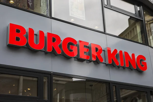 Cologne Germany February 19Th 2020 Burger King Logo Entrance One — Stock Fotó