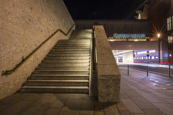 Cologne Germany February 19Th 2020 Steps Leading Museum Ludwig City — Stok fotoğraf