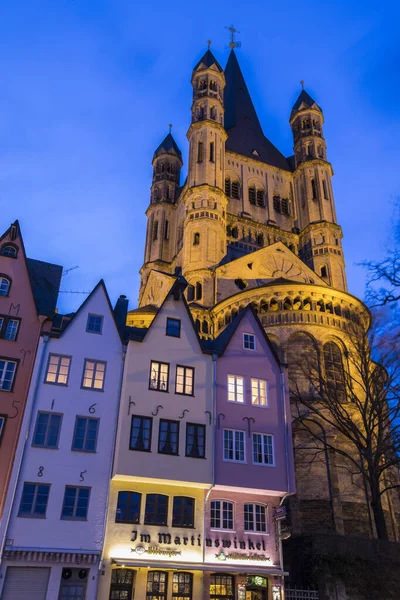 Köln Deutschland Februar 2020 Der Turm Der Wunderschönen Großen Martin — Stockfoto