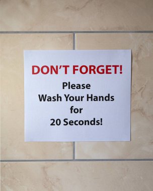 Banyo duvarında 