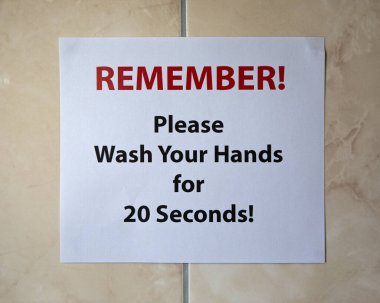 Banyo duvarında 