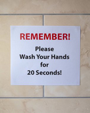 Banyo duvarında 
