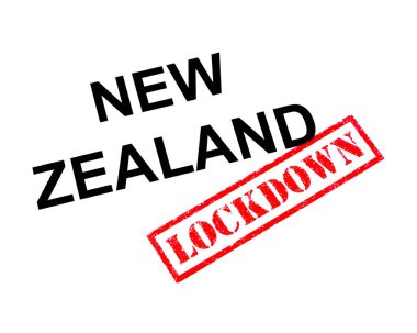 YENİ ZEALAND Kırmızı kilitlenmiş lastik damgalı