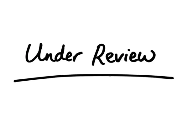 Review Handwritten White Background — Stock Photo, Image