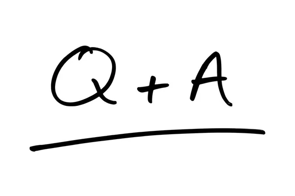 Meaning Questions Answers Handwritten White Background — Stock Photo, Image