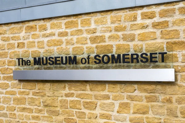 Taunton Storbritannien Mars 2020 Skylten Utsidan Museum Somerset Staden Taunton — Stockfoto