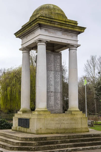 Таунтон Великобритания Марта 2020 Года Вид Мемориал Первой Мировой Войны — стоковое фото