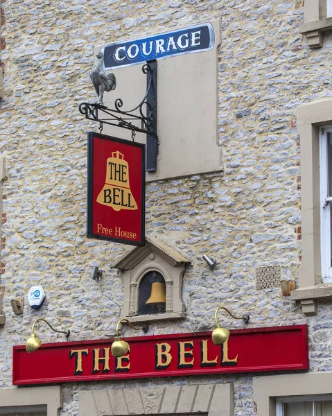 Shepton Mallet March 2020 Bell Public House Town Shepton Mallet — 图库照片