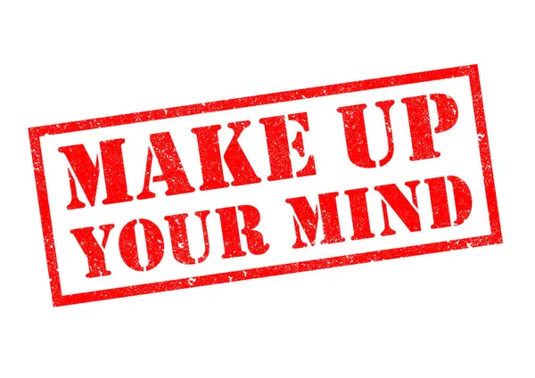 Make Your Mind Red Rubber Stamp White Background — Stock Photo, Image