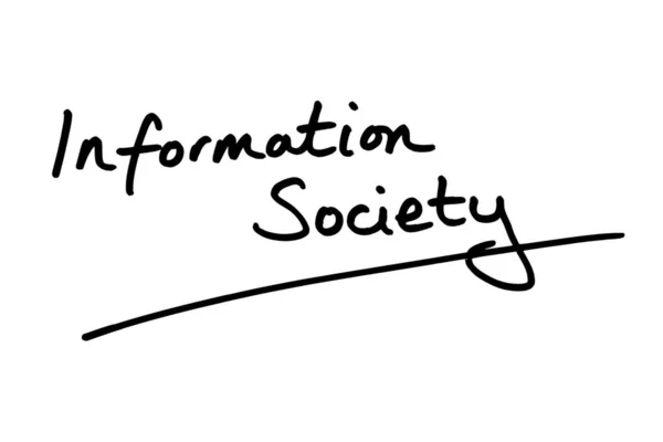 Information Society handwritten on a white background.