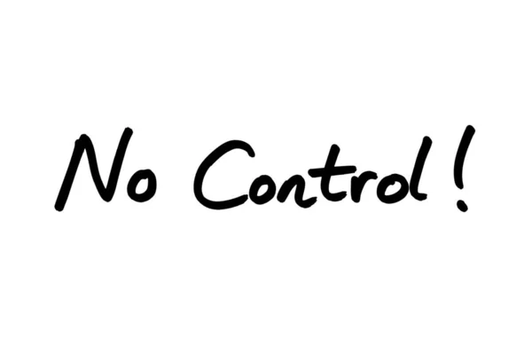 Control Handwritten White Background — Stock Photo, Image
