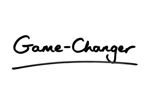 Beyaz Arkaplanda Oyun Değiştirici Yazısı — Stok fotoğraf