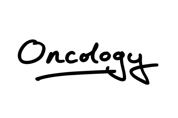 Oncology Handwritten White Background — Stock Photo, Image