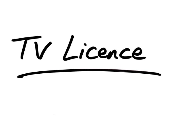 Licence Handwritten White Background — Stock Photo, Image