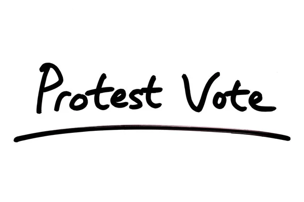 Protest Stem Een Witte Achtergrond — Stockfoto
