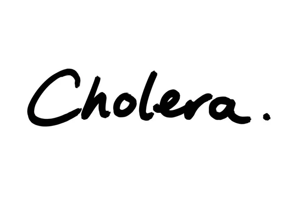 Cholera Handwritten White Background — Stock Photo, Image