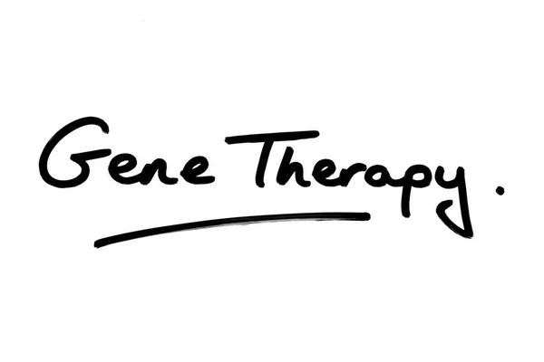 Terapia Génica Escrita Mano Sobre Fondo Blanco — Foto de Stock