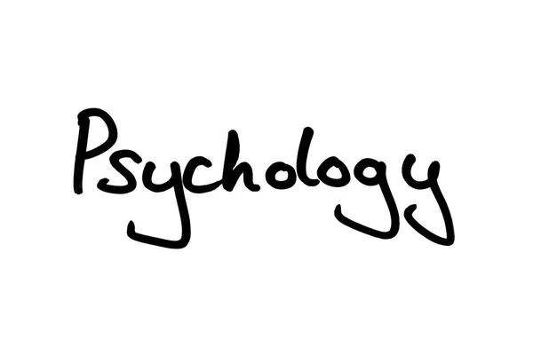 Psychology Handwritten White Background — Stock Photo, Image