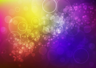 Parlak gökkuşağı arka plan bokeh ile