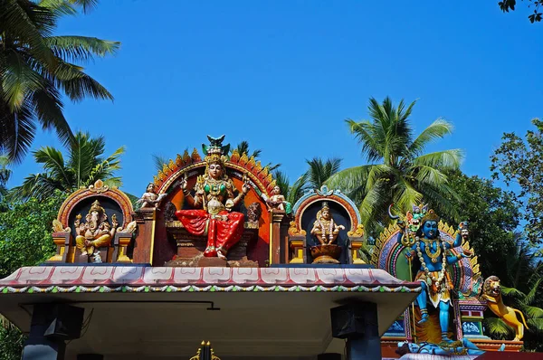 Traditionele Hindoe Tempel Kovalam Kerala India Rechtenvrije Stockfoto's