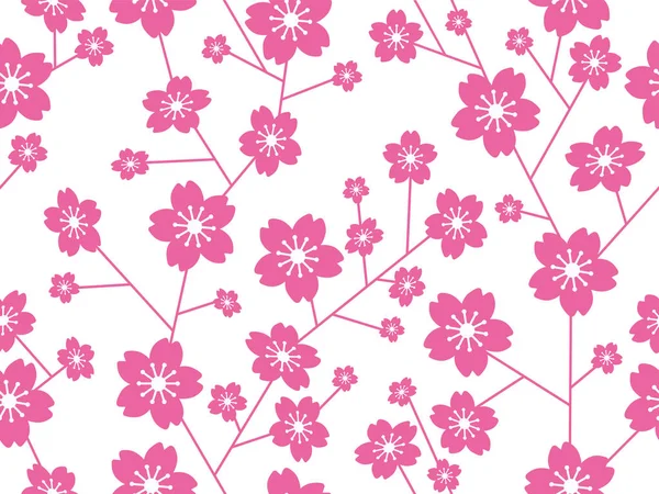 Ein Kirschblütenvektor Hintergrund Abbildung 1 — Stockvektor