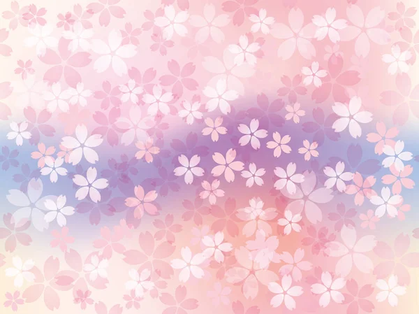 Ένα διάνυσμα φόντο εικόνα με άνθη κερασιάς σε πλήρη άνθιση. — Διανυσματικό Αρχείο
