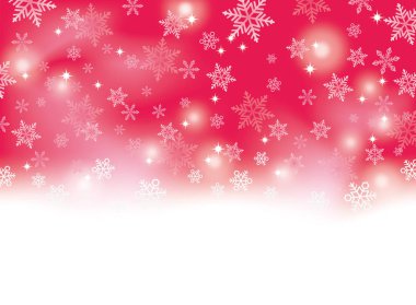 Arka plan kar, illüstrasyon vektör. (Kırmızı)